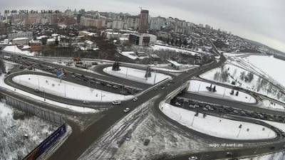 В Уфе дорожную ситуацию крупной развязки на пересечении проспекта Салавата Юлаева и улицы Заки Валиди можно отслеживать онлайн - ufacitynews.ru - Уфа
