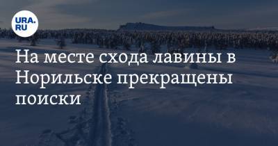 На месте схода лавины в Норильске прекращены поиски. Число жертв увеличилось - ura.news - Красноярский край - Норильск