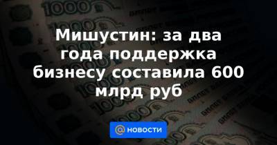 Александр Калинин - Мишустин: за два года поддержка бизнесу составила 600 млрд руб - news.mail.ru