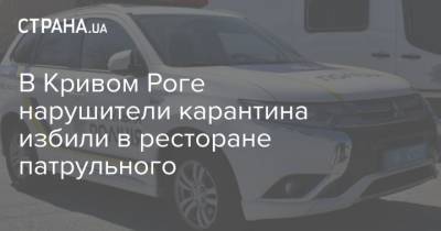 В Кривом Роге нарушители карантина избили в ресторане патрульного - strana.ua - Кривой Рог