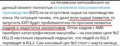 В ОРДЛО упала до минимума добыча угля - real-vin.com - Алчевск