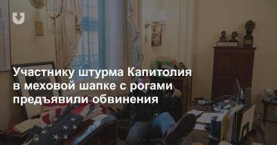 Участнику штурма Капитолия в меховой шапке с рогами предъявили обвинения - news.tut.by - США - Вашингтон - штат Арканзас - шт. Аризона