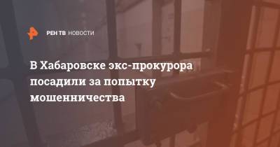В Хабаровске экс-прокурора посадили за попытку мошенничества - ren.tv - Хабаровск