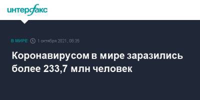 Джонс Хопкинс - Коронавирусом в мире заразились более 233,7 млн человек - interfax.ru - Москва - США - Бразилия - Индия