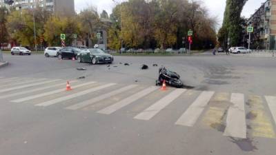 Два байкера получили травмы в ДТП в Липецке - lipetskmedia.ru - район Задонский - Липецк
