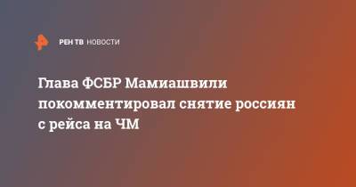 Михаил Мамиашвили - Глава ФСБР Мамиашвили покомментировал снятие россиян с рейса на ЧМ - ren.tv - Норвегия - Россия - Осло - Амстердам