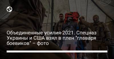 Объединенные усилия-2021. Спецназ Украины и США взял в плен "главаря боевиков" – фото - liga.net - США - Украина - Германия
