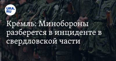 Дмитрий Песков - Кремль: Минобороны разберется в инциденте в свердловской части - ura.news - Россия - Свердловская обл.
