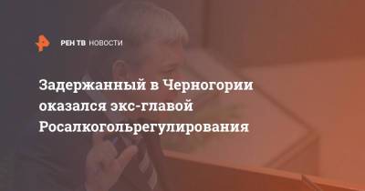 Задержанный в Черногории оказался экс-главой Росалкогольрегулирования - ren.tv - Москва - Россия - Черногория