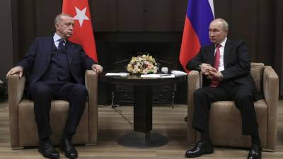 Владимир Путин - Дмитрий Песков - Тайип Эрдоган - Путин и Эрдоган обсуждали возможность постройки новых блоков АЭС в Турции - mir24.tv - Россия - Казахстан - Турция