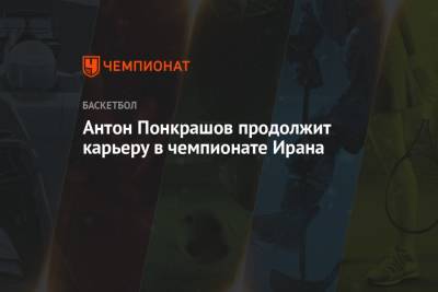 Антон Понкрашов продолжит карьеру в чемпионате Ирана - championat.com - Россия - Московская обл. - Иран