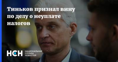 Олег Тиньков - Тиньков признал вину по делу о неуплате налогов - nsn.fm - Россия - США