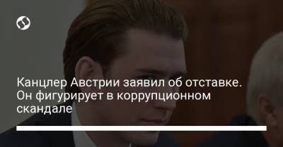 Себастьян Курц - Александр Шалленберг - Канцлер Австрии заявил об отставке. Он фигурирует в коррупционном скандале - liga.net - Австрия - Украина