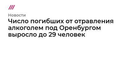 Число погибших от отравления алкоголем под Оренбургом выросло до 29 человек - tvrain.ru - Оренбург - Омск