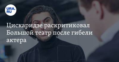 Николай Цискаридзе - Евгений Кулеш - Цискаридзе раскритиковал Большой театр после гибели актера - ura.news - Москва