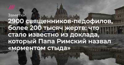 2900 священников-педофилов, более 200 тысяч жертв: что стало известно из доклада, который Папа Римский назвал «моментом стыда» - tvrain.ru
