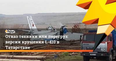 Отказ техники или перегруз: версии крушения L-410 в Татарстане - ridus.ru - респ. Татарстан - Мензелинск
