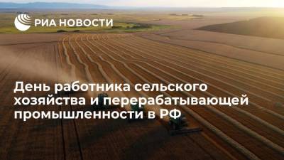 День работника сельского хозяйства и перерабатывающей промышленности в РФ - ria.ru - Россия