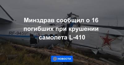 Рустам Минниханов - Минздрав сообщил о 16 погибших при крушении самолета L-410 - news.mail.ru - респ. Татарстан - район Мензелинский - Мензелинск