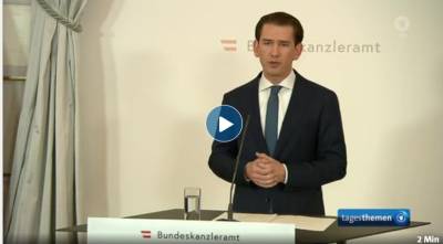 Себастьян Курц - Александр Шалленберг - Das Erste: Курц объявил об отставке с поста канцлера Австрии, но оппозиция ему не верит - obzor.lt - Австрия