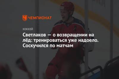 Андрей Светлаков - Светлаков — о возвращении на лёд: тренироваться уже надоело. Соскучился по матчам - championat.com