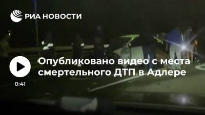 Ксения Собчак - Появилось видео с места смертельной аварии в Адлере - ria.ru - Москва - Россия - Краснодарский край - Адлер