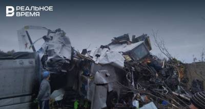 Следком показал видео с места крушения самолета L-410 в Татарстане - realnoevremya.ru - Россия - респ. Татарстан - Мензелинск