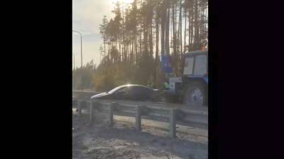 На опасном повороте в Воронеже произошла массовая авария с трактором - vestivrn.ru - Воронеж