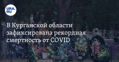 В Курганской области зафиксирована рекордная смертность от COVID. График - ura.news - Курганская обл.