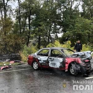 Под Васильевкой после ДТП сгорели два авто: есть жертвы. Видео - reporter-ua.com - Симферополь - Запорожская обл. - Харьков - Васильевка