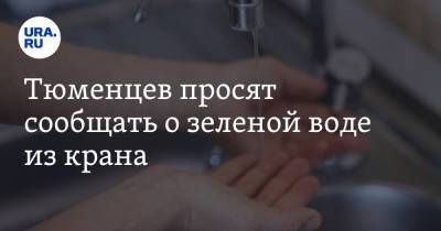 Тюменцев просят сообщать о зеленой воде из крана - ura.news