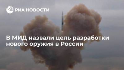 Константин Воронцов - В МИД заявили, что разработка новых систем вооружения в России носит вынужденный характер - ria.ru - Россия - США