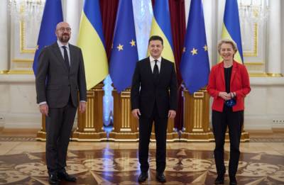 Владимир Зеленский - Шарль Мишель - В Киеве стартовал саммит Украина - ЕС - vchaspik.ua - Украина - Киев - деревня Ляєн