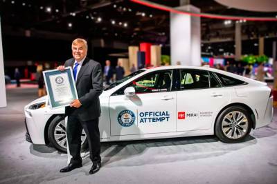 Водородный Toyota Mirai установил новый рекорд по дальности хода - bin.ua - Украина - шт. Калифорния