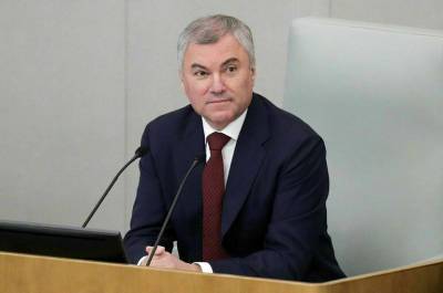 Владимир Путин - Вячеслав Володин - Спикер Госдумы поблагодарил президента за поддержку парламента - pnp.ru - Россия