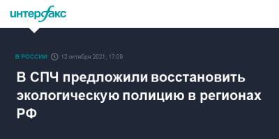 Татьяна Москалькова - Андрей Бабушкин - В СПЧ предложили восстановить экологическую полицию в регионах РФ - interfax.ru - Москва - Россия