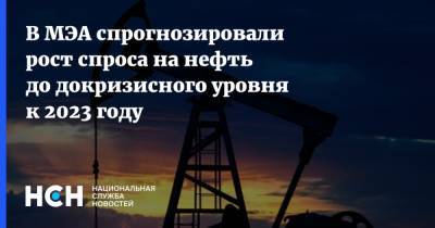 В МЭА спрогнозировали рост спроса на нефть до докризисного уровня к 2023 году - nsn.fm