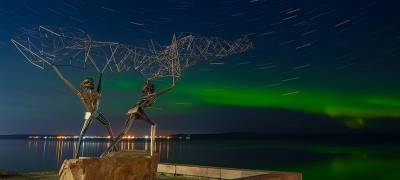 Северное сияние озарило небо Карелии (ФОТО) - stolicaonego.ru - Петрозаводск - республика Карелия