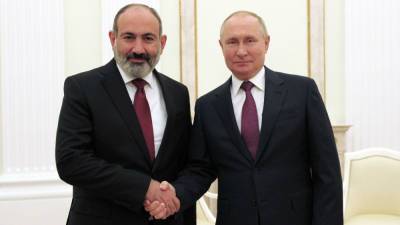 Владимир Путин - Никол Пашинян - Никол Пашинян провёл встречу с Владимиром Путиным - anna-news.info - Россия - США - Армения - Финляндия - Канада - Минск - Переговоры