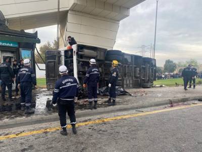 Обнародованы детали тяжелого ДТП с автобусом в Баку, в котором погибли 5 человек - trend.az - Азербайджан - Баку