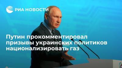 Владимир Путин - Путин назвал украинских политиков, призывающих национализировать газ , безответственными - ria.ru - Москва - Россия - Украина - Европа