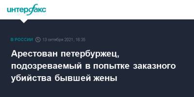 Арестован петербуржец, подозреваемый в попытке заказного убийства бывшей жены - interfax.ru - Москва - Санкт-Петербург - Петербург