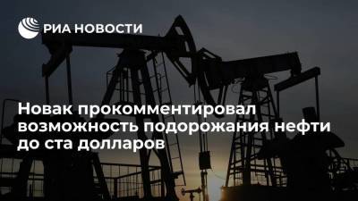 Владимир Путин - Александр Новак - Новак допустил цену на нефть в сто долларов за баррель, но надеется на баланс на рынке - smartmoney.one - Москва - Россия