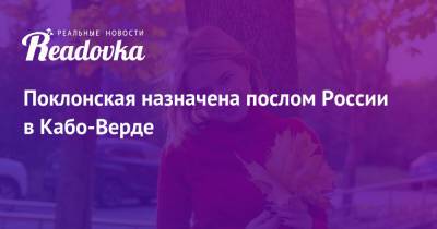 Владимир Путин - Наталья Поклонская - Поклонская назначена послом России в Кабо-Верде - readovka.news - Россия - Крым - Кабо Верде - Посольство