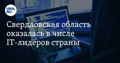 Свердловская область оказалась в числе IT-лидеров страны - ura.news - Москва - Россия - Санкт-Петербург - Московская обл. - Свердловская обл.