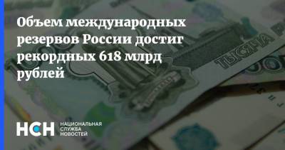 Объем международных резервов России достиг рекордных 618 млрд рублей - nsn.fm - Россия - Китай - Швейцария - Япония - Индия