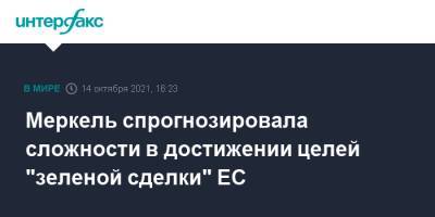 Ангела Меркель - Меркель спрогнозировала сложности в достижении целей "зеленой сделки" ЕС - interfax.ru - Москва - Германия - Мадрид