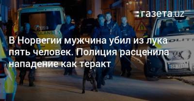 В Норвегии мужчина убил из лука пять человек - gazeta.uz - Норвегия - Узбекистан - Ташкент