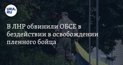 Иван Филипоненко - В ЛНР обвинили ОБСЕ в бездействии в освобождении пленного бойца - ura.news - ЛНР