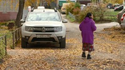 Как в свинарнике: двор на улице ДОС засыпало листьями - penzainform.ru